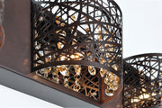ET2 E21316-10BZ Inca 3 Light Wall Mount | Bronze