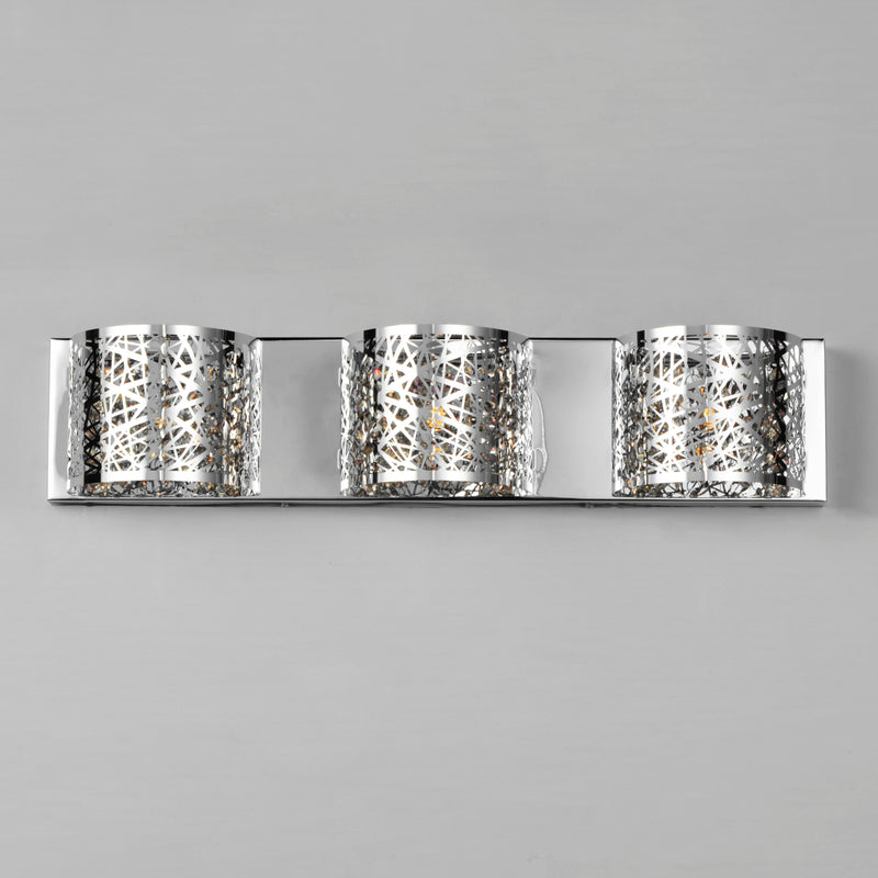 ET2 E21316-10PC Inca 3 Light Wall Mount | Polished Chrome