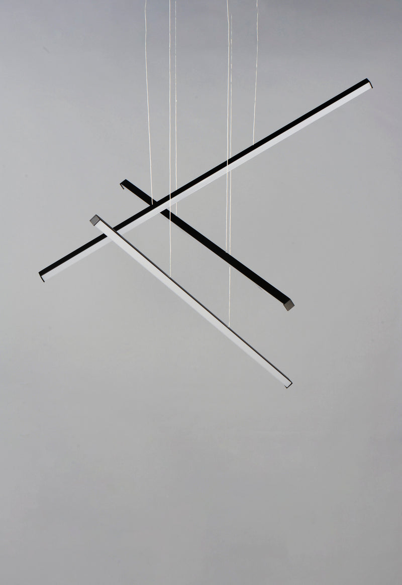 ET2 E21373-BK Hover 3 Light LED Pendant | Black