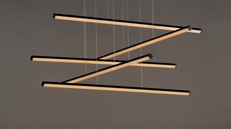 ET2 E21375-BK Hover 5 Light LED Pendant | Black