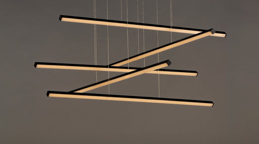 ET2 E21375-BK Hover 5 Light LED Pendant | Black
