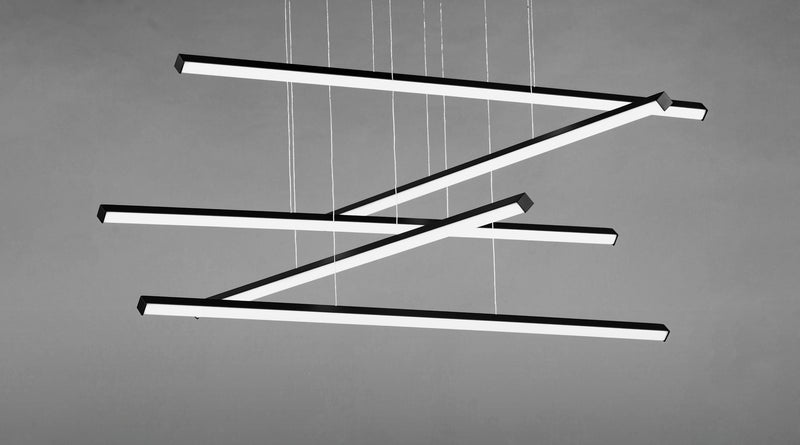 ET2 E21375-BK Hover 5 Light LED Pendant | Black