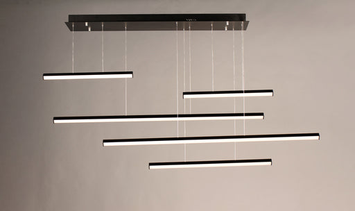 ET2 E21376-BK Hover 5 Light LED Pendant | Black