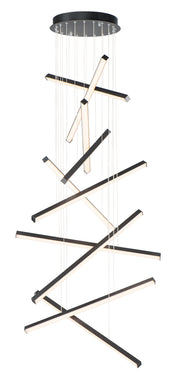 ET2 E21378-BK Hover 10 Light LED Pendant | Black