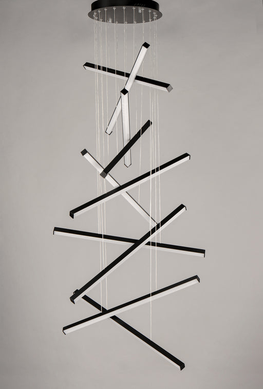 ET2 E21378-BK Hover 10 Light LED Pendant | Black