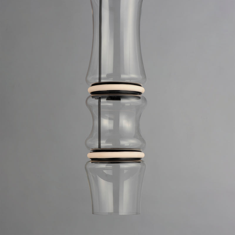 ET2 E21384-18BK Syndicate 4 Light Pendant | Black