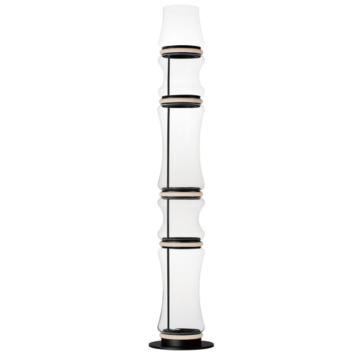ET2 E21389-18BK Syndicate 5 Light LED Floor Lamp | Black