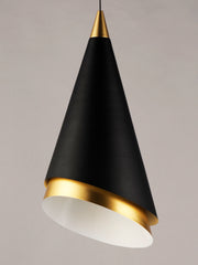 ET2 E21448-BKMG Mermaid 1 Light LED Pendant | Black / Metallic Gold