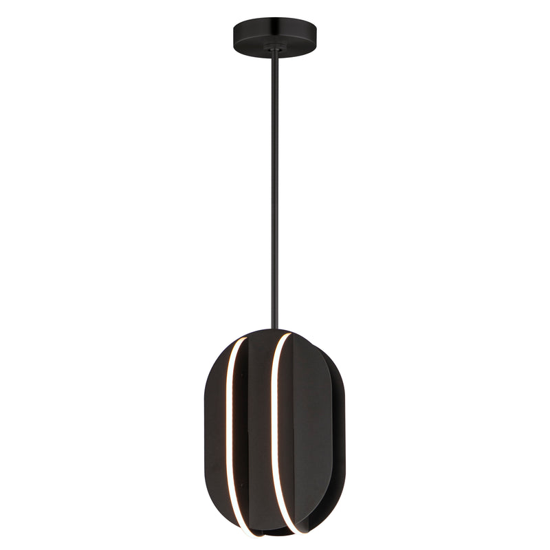 ET2 E21484-BK Interval LED Small Ellipse Pendant | Black