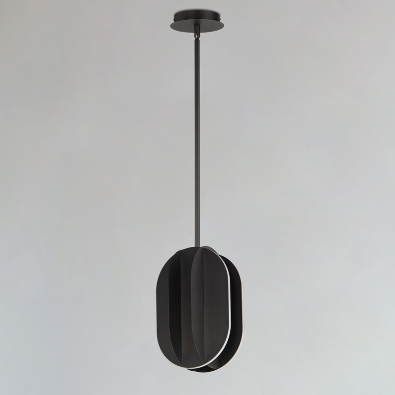 ET2 E21484-BK Interval LED Small Ellipse Pendant | Black