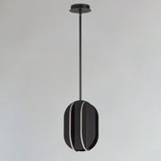 ET2 E21484-BK Interval LED Small Ellipse Pendant | Black