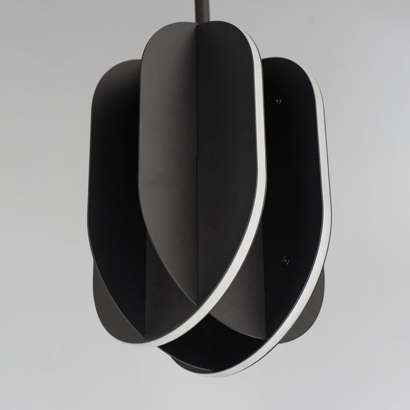 ET2 E21484-BK Interval LED Small Ellipse Pendant | Black