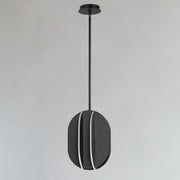 ET2 E21486-BK Interval LED Medium Ellipse Pendant | Black
