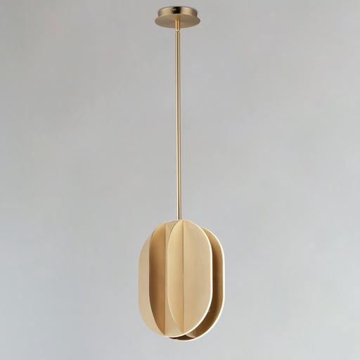 ET2 E21486-SBR Interval LED Medium Ellipse Pendant | Satin Brass