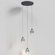 ET2 E21563-142BK Dewdrop 3 Light LED Pendant | Black