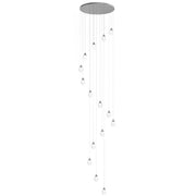 ET2 E21569-18PC Dewdrop 15 Light LED Pendant | Polished Chrome