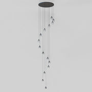 ET2 E21569-142BK Dewdrop 15 Light LED Pendant | Black