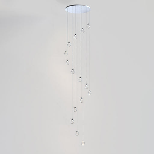 ET2 E21569-18PC Dewdrop 15 Light LED Pendant | Polished Chrome