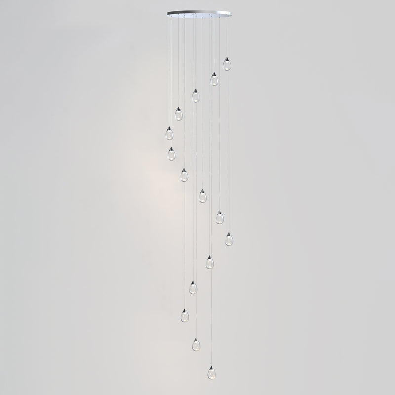 ET2 E21569-18PC Dewdrop 15 Light LED Pendant | Polished Chrome