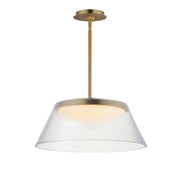 ET2 E22088-144SBR Jensen 18" LED Pendant | Satin Brass