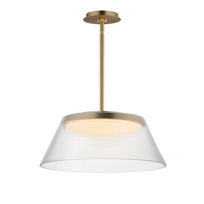 ET2 E22088-144SBR Jensen 18" LED Pendant | Satin Brass