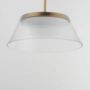ET2 E22088-144SBR Jensen 18" LED Pendant | Satin Brass