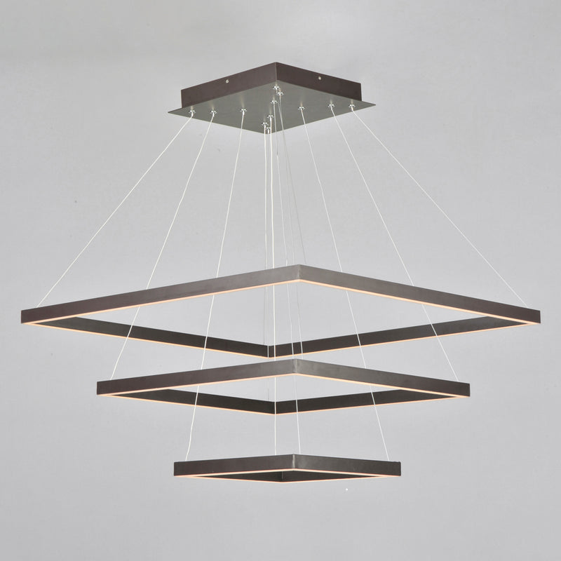 ET2 E22407-BZ Quad 3 Tier LED Pendant | Bronze