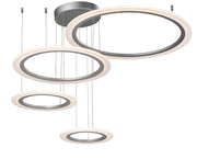 ET2 E22662-11MS Saturn II 4 Light LED Pendant | Matte Silver