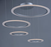 ET2 E22662-11MS Saturn II 4 Light LED Pendant | Matte Silver