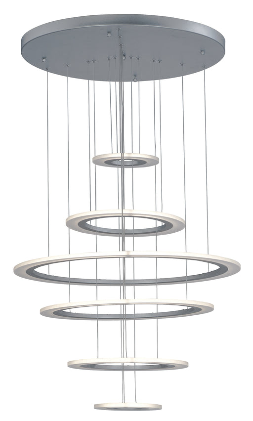 ET2 E22664-11MS Saturn II 6 Light LED Pendant | Matte Silver