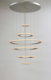 ET2 E22664-11MS Saturn II 6 Light LED Pendant | Matte Silver