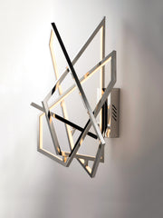 ET2 E22674-PC Trapezoid LED Wall Sconce | Polished Chrome