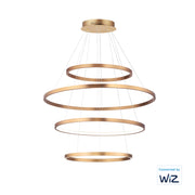 ET2 E22729-GLD Groove 4 Tier LED Pendant WiZ | Gold