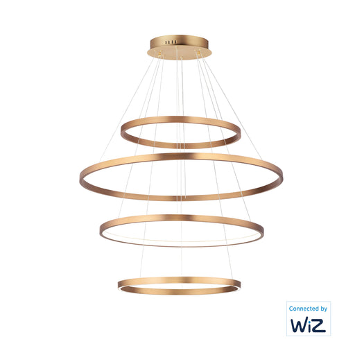 ET2 E22729-GLD Groove 4 Tier LED Pendant WiZ | Gold