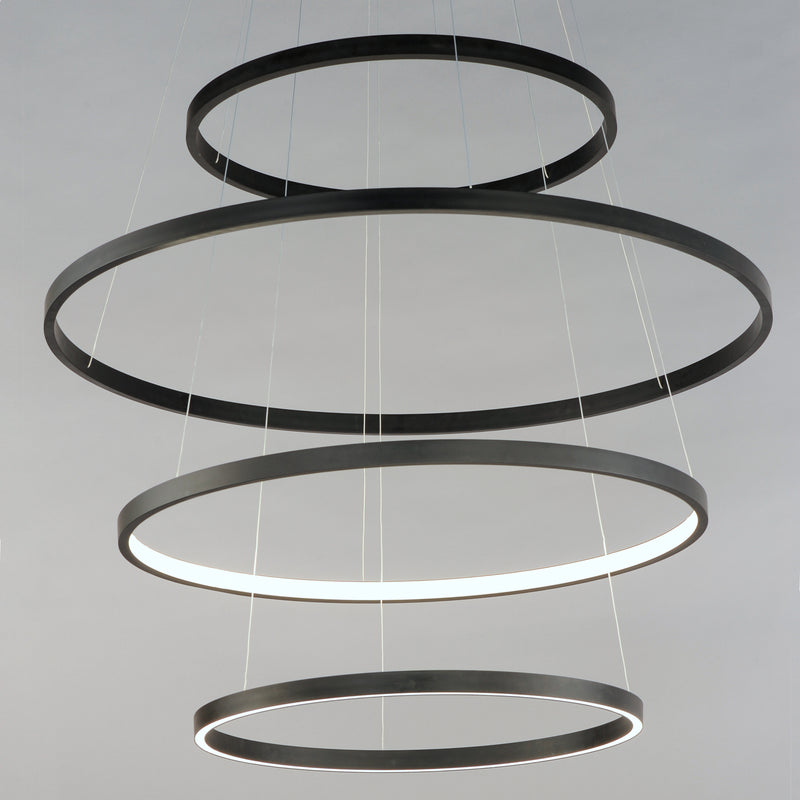 ET2 E22729-BK Groove 4 Tier LED Pendant WiZ | Black