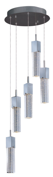 ET2 E22765-89PC Fizz III 5 Light LED Pendant | Polished Chrome