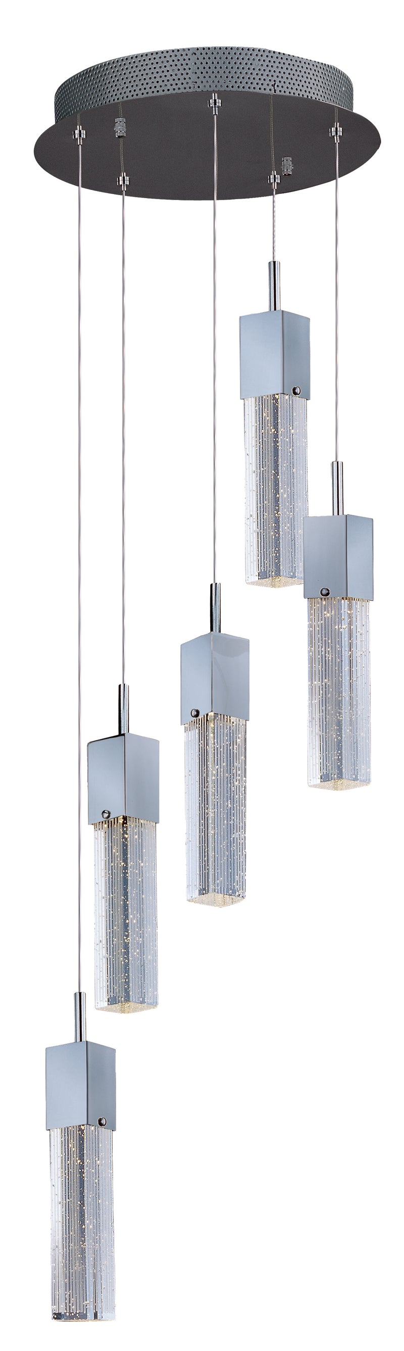 ET2 E22765-89PC Fizz III 5 Light LED Pendant | Polished Chrome