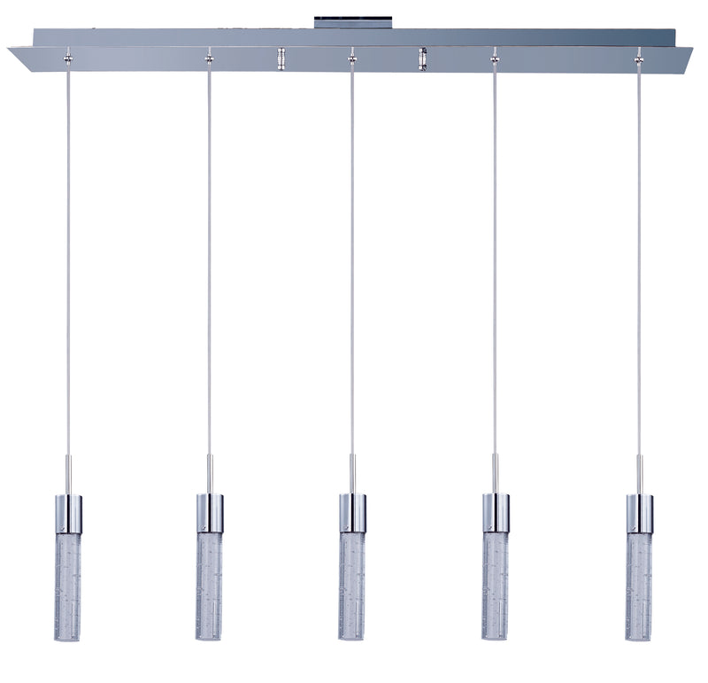 ET2 E22774-91PC Fizz IV 5 Light LED Pendant | Polished Chrome