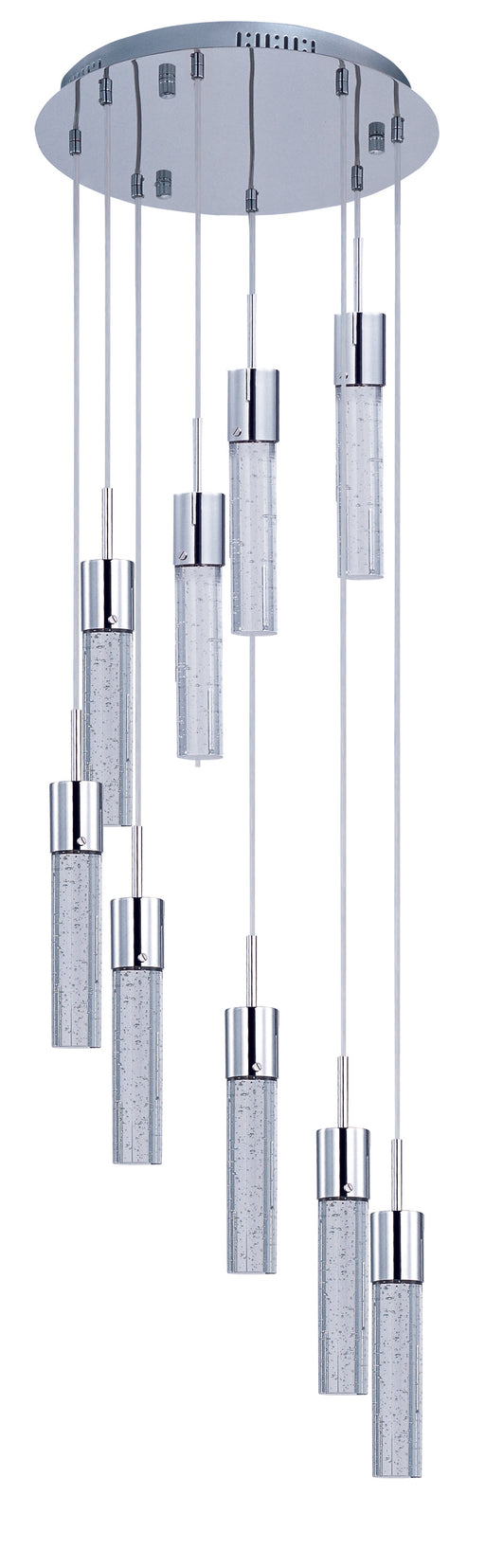 ET2 E22779-91PC Fizz IV 9 Light LED Pendant | Polished Chrome