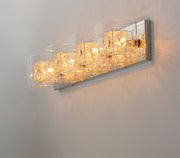 ET2 E22834-18SVPC Gem 4 Light Bath Vanity with SV Shade | Polished Chrome