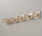 ET2 E22835-18PCPC Gem 5 Light Bath Vanity with PC Shade | Polished Chrome