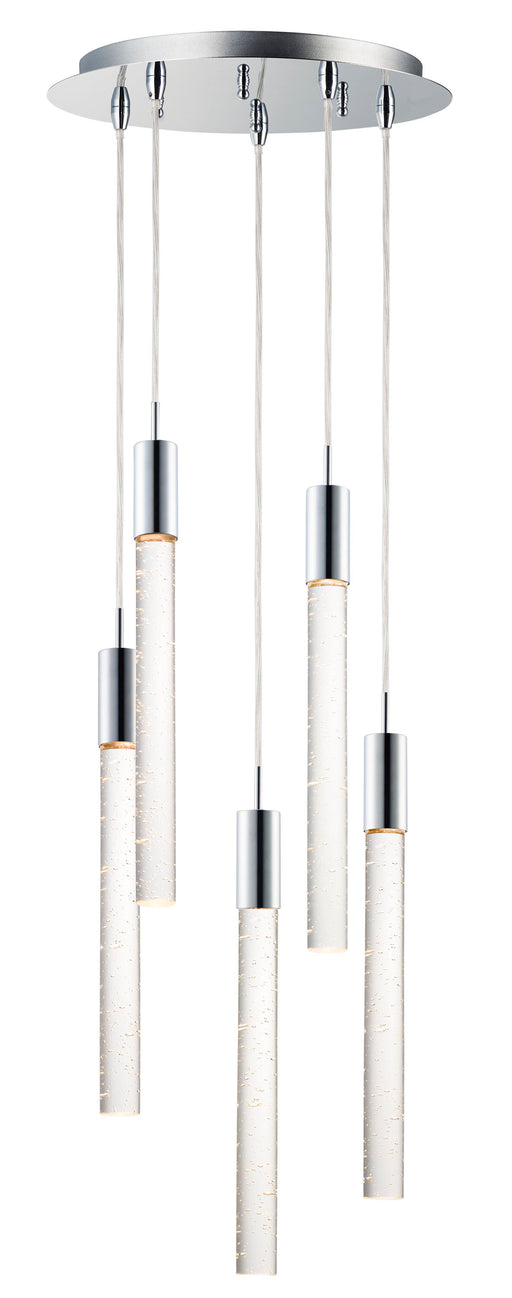 ET2 E22875-91PC Big Fizz 5 Light LED Pendant | Polished Chrome