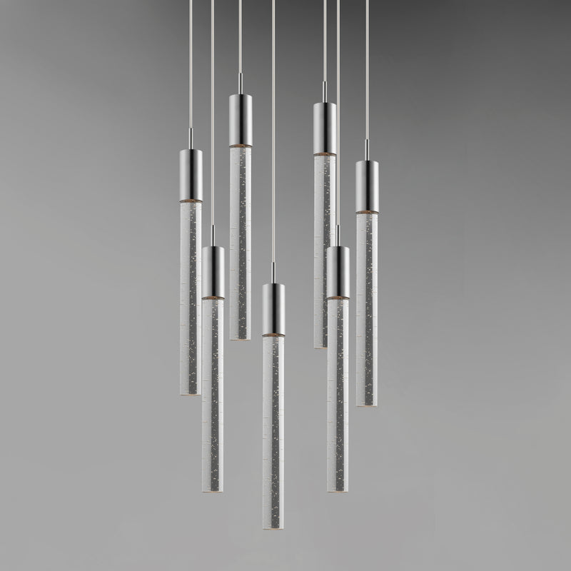 ET2 E22877-91PC Big Fizz 7 Light LED Pendant | Polished Chrome