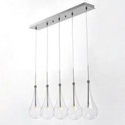 ET2 E23125-18PC Larmes 5 Light LED Pendant | Polished Chrome