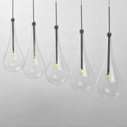 ET2 E23125-18PC Larmes 5 Light LED Pendant | Polished Chrome