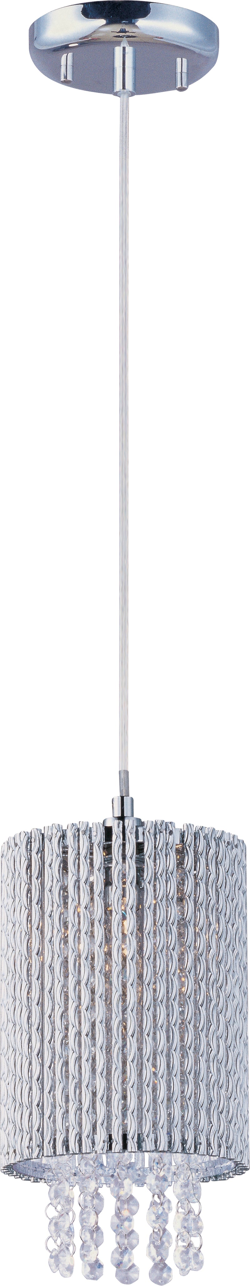 ET2 E23140-10PC Spiral 1 Light Pendant | Polished Chrome