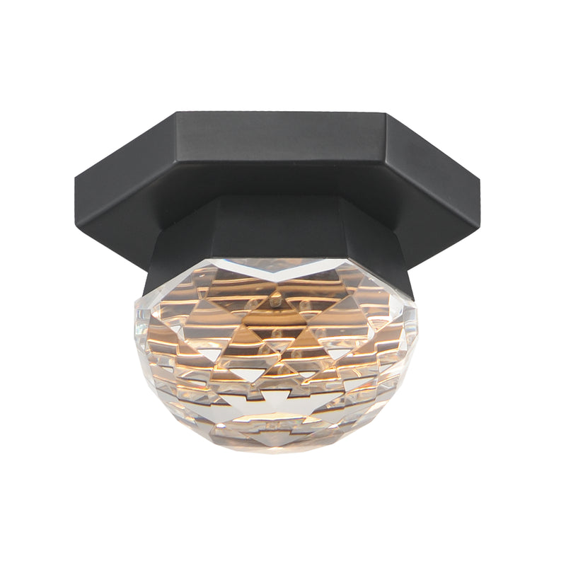 ET2 E23340-122BK Allumettes 1 Light LED Flush Mount | Black