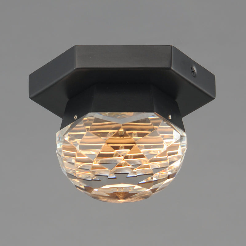 ET2 E23340-122BK Allumettes 1 Light LED Flush Mount | Black