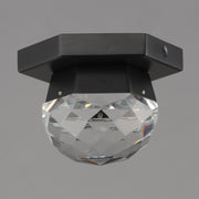 ET2 E23340-122BK Allumettes 1 Light LED Flush Mount | Black