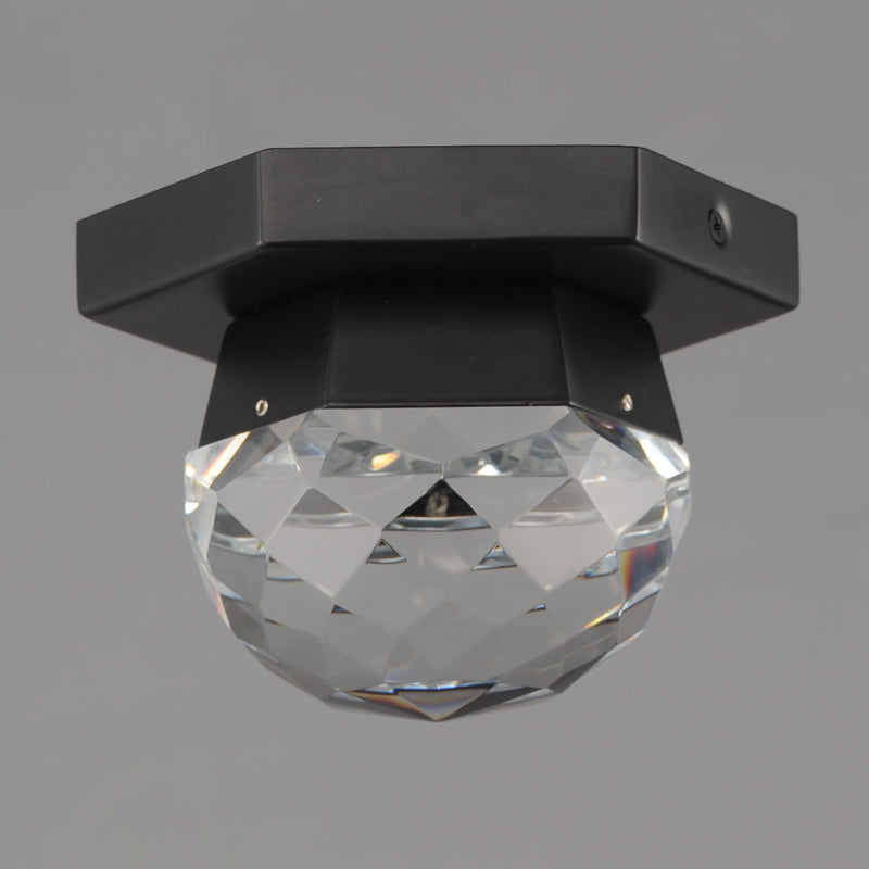 ET2 E23340-122BK Allumettes 1 Light LED Flush Mount | Black